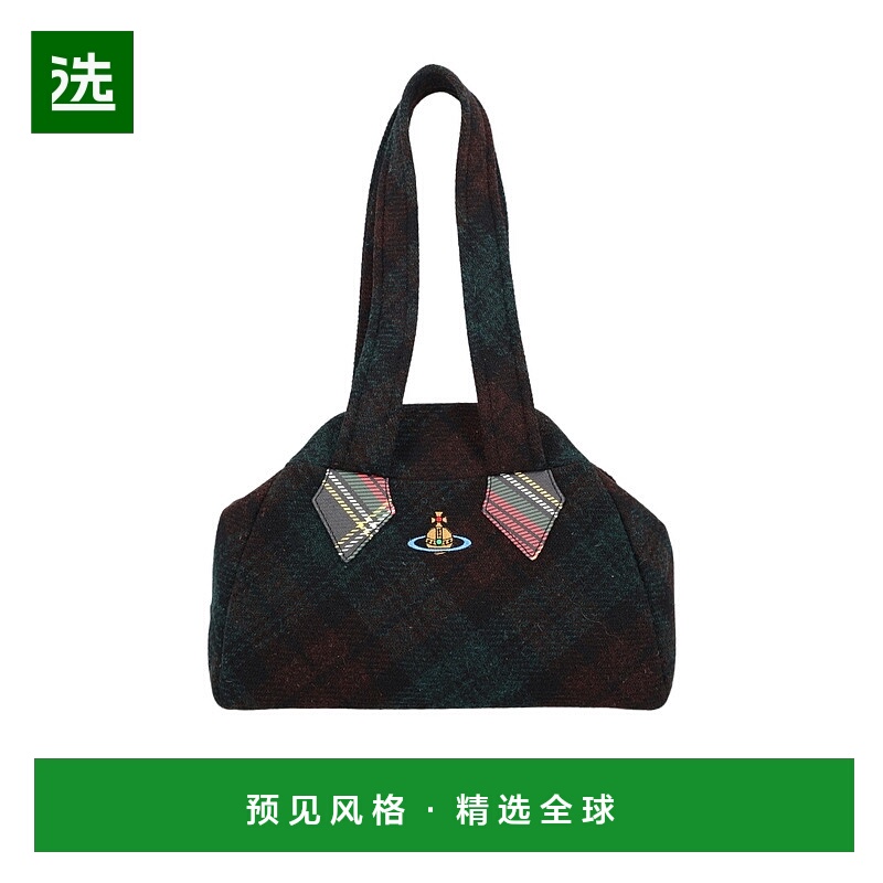 香港直邮Vivienne Westwood 格纹手提包 4702000RWW018E
