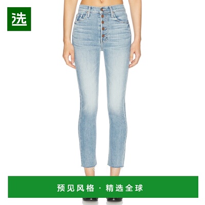 1h可退 香港直邮mother 女士 Pixie Dazzler 及踝磨损牛仔裤 1726