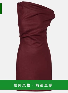 1h可退 香港直邮FAITHFULL THE BRAND 女士 Suis 垂褶亚麻迷你连