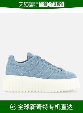 欧洲直邮Hogan H-Stripes天蓝色运动鞋女款