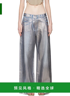 1h可退 香港直邮The Attico 女士 银色 Long 牛仔裤 251WCP00276D
