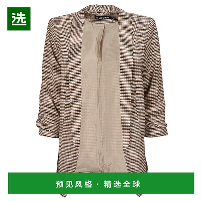 欧洲直邮Pieces 女士 PCBOSS 3/4 PRINTED BLAZER 外套 棕色