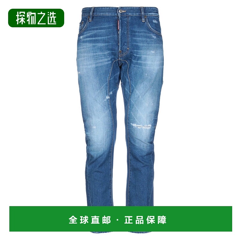 香港直邮Dsquared2 二次方 男士 牛仔长裤 blue蓝色 舒适时尚