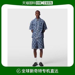 monogram 印花短袖 路易威登 男士 VUITTON 牛仔衬衫 欧洲直邮LOUIS