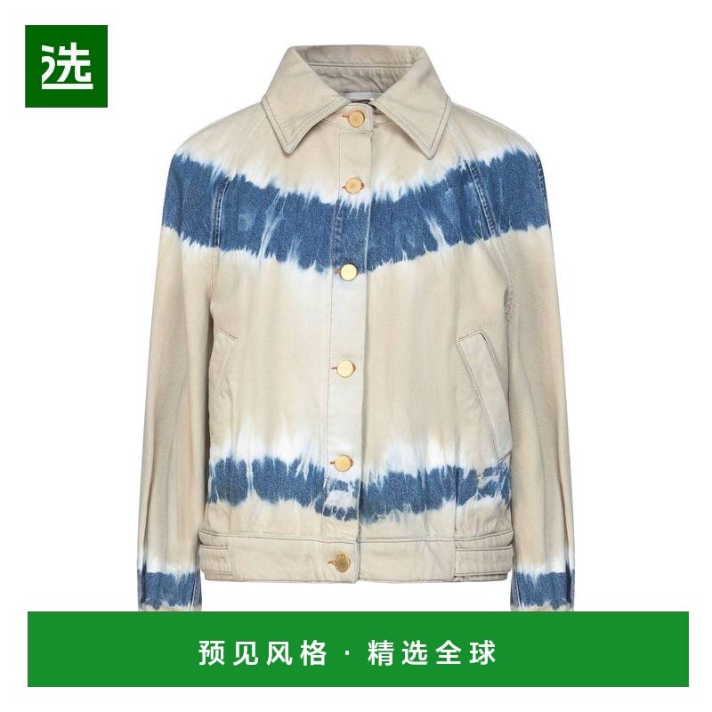 1h可退 香港直邮Alberta Ferretti 女士 牛仔布夹克 beige米色 舒,女装/女士精品,风衣,淘宝优惠券,粉丝福利购,淘宝优惠卷