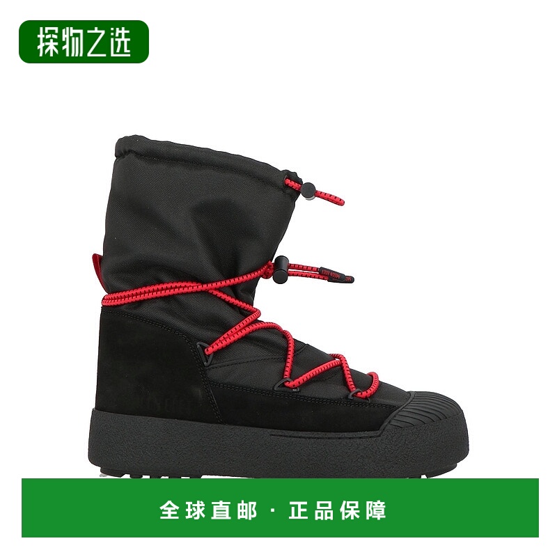 香港直邮moon boot 月亮靴 男士 脚踝靴 black黑色 舒适时尚