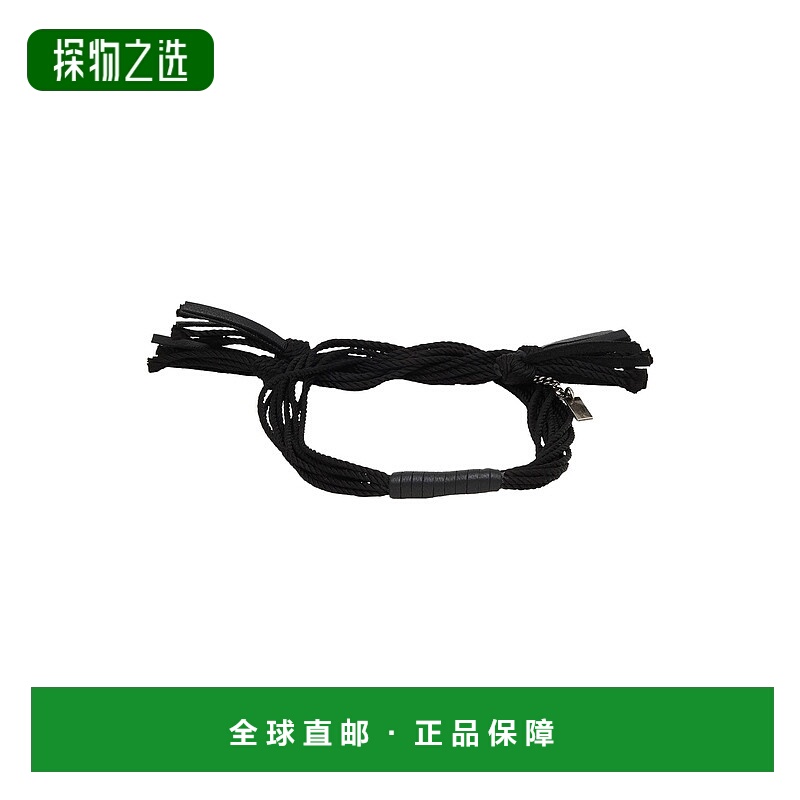 香港直邮Saint Laurent 圣罗兰 女士 手链 black黑色 舒适时尚