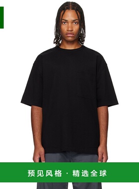 1h可退 香港直邮Lemaire 男士 黑色 Boxy Short Sleeve T 恤 TO13