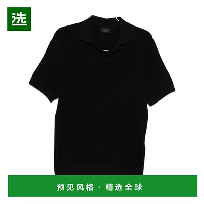 香港直邮BRIONI 男士POLO衫 UMKC0LPDK094000 SS2026 黑色短袖