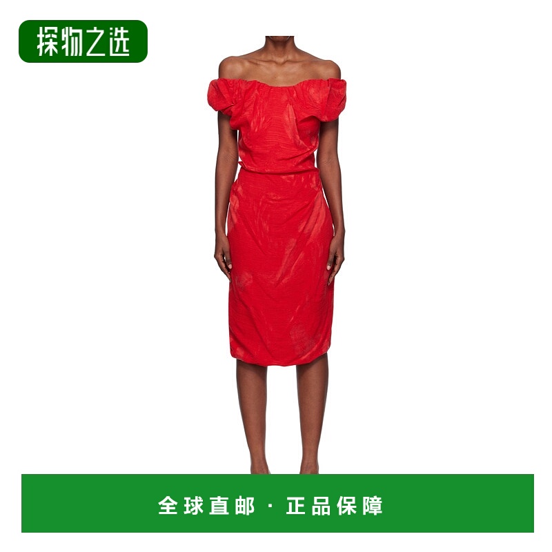 香港直邮Vivienne Westwood Ginnie Amber 中长连衣裙 1101039MW0