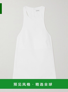 1h可退 香港直邮ST.AGNI 女士 露背棉混纺府绸背心 W25218WHTWhit