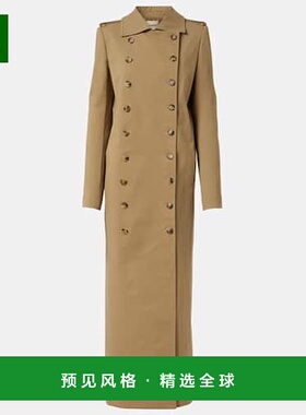 1h可退 香港直邮KHAITE 女士 Mallory 双排扣风衣 beige米色 舒适