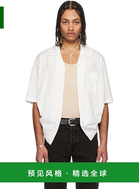 1h可退 香港直邮Our Legacy 男士 白色 Heusen 短袖衬衫 M2252HWF