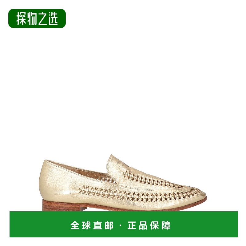 香港直邮armani 阿玛尼 女士 乐福鞋 metal金属色 舒适时尚