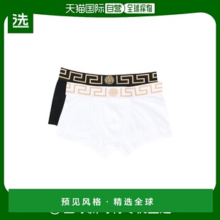 AU10181A232741A83K 两件装 香港直邮Versace logo腰边四角裤