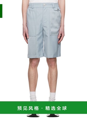 1h可退 香港直邮Feng Chen Wang 男士 灰色拼接短裤 FMS15ST03