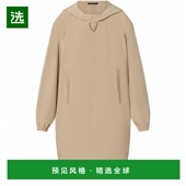 欧洲直邮LV 路易威登 蝙蝠袖 1h可退 连帽连衣裙真丝时尚 显瘦减龄