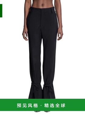 香港直邮ROKH 女士休闲裤 R1CA1050195 SS2025 黑色 Rokh Trouser