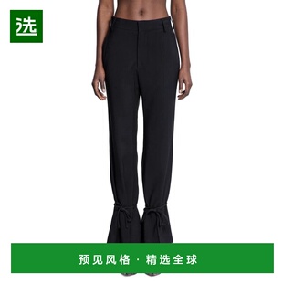 香港直邮ROKH 女士休闲裤 R1CA1050195 SS2025 黑色 Rokh Trouser