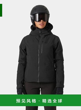 欧洲直邮Helly Hansen 女士黑色聚酰胺ValD'Isere蓬松夹克2.0