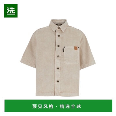 1h可退 香港直邮Haikure 女士 'Olive' 浅褐色经典款衣领棉质亚麻