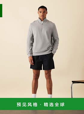 1h可退 香港直邮ASOS 男士 设计基础款1/4拉链运动衫(灰色)卫衣