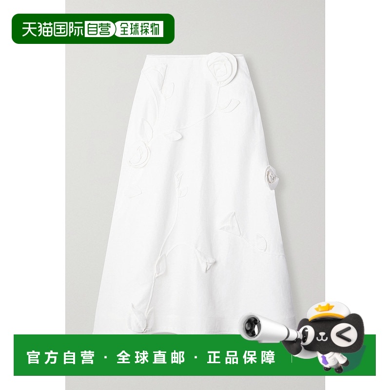 1h可退 香港直邮ZIMMERMANN 女士 Matchmaker 玫瑰喇叭型嵌花亚麻