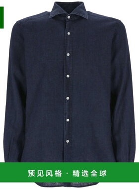 香港直邮FAY 男士衬衫 NCMA148115LVVSU209 SS2024 蓝色