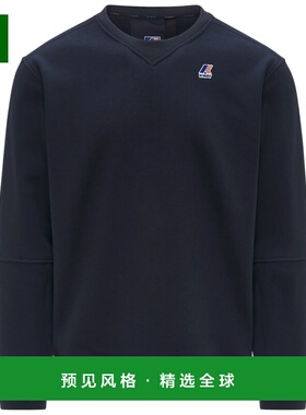 香港直邮K-WAY 男士卫衣 K6132MWK89 AW2025 蓝色 NAEL BRUSHED P