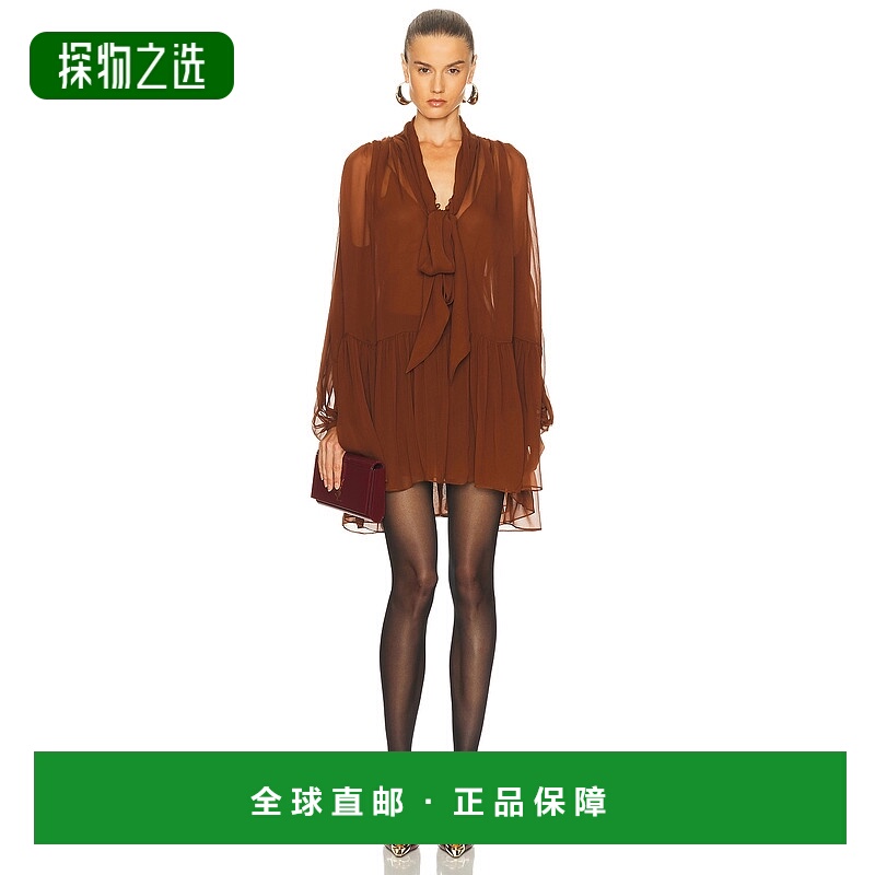 1h可退 香港直邮Saint Laurent 圣罗兰 女士 RUST-COLORED LAVALL