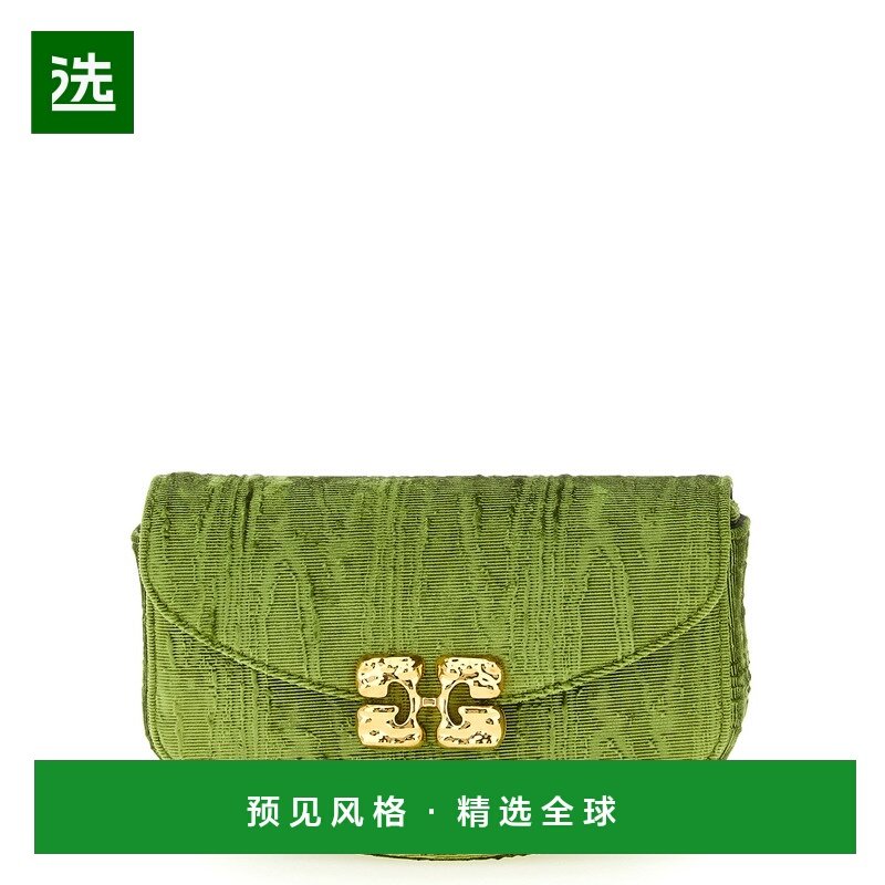 香港直邮GANNI 女士钱包 B2060015496 SS2026 绿色 'Lulu' Wallet,箱包皮具/热销女包/男包,钱包,淘宝优惠券,粉丝福利购,淘宝优惠卷