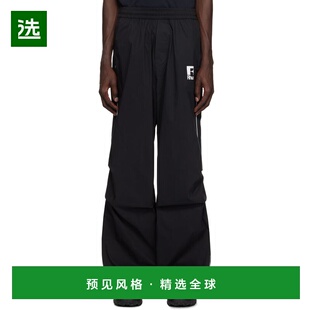 1h可退 香港直邮Rhude 男士 黑色 Piping Parachute 运动裤 RHPS2