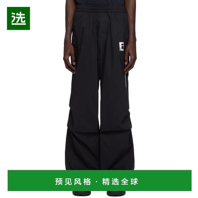 1h可退 香港直邮Rhude 男士 黑色 Piping Parachute 运动裤 RHPS2