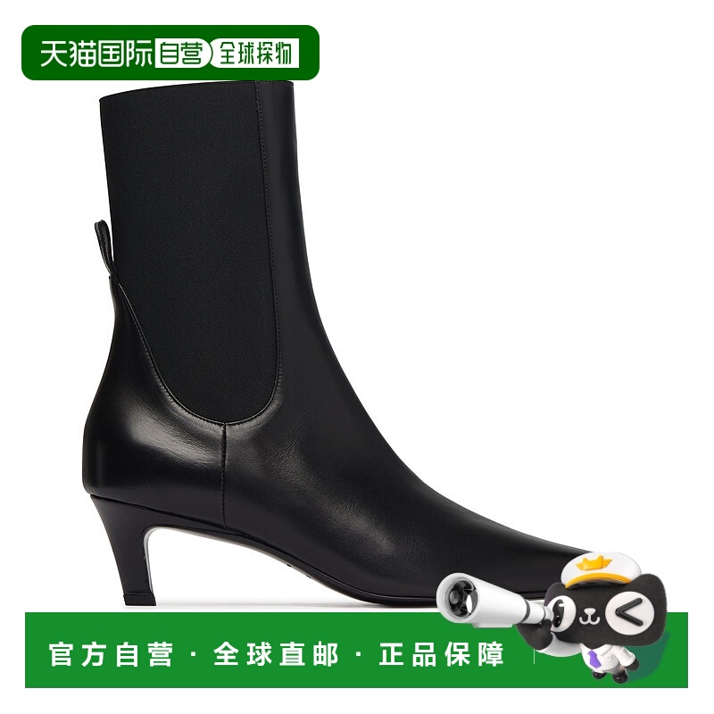 1h可退 香港直邮TOTÊME 女士 Chelsea 短靴 于 皮革 2KNN6BLKSI