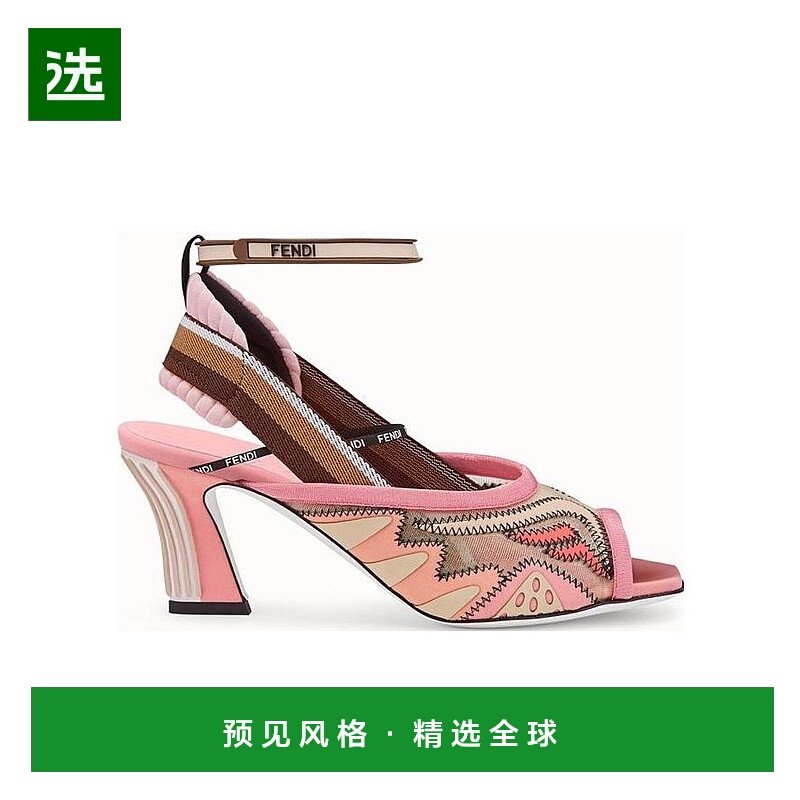 香港直邮Fendi 秀场同款  105网纱裹踝凉鞋 8X6910A6RQ16M8