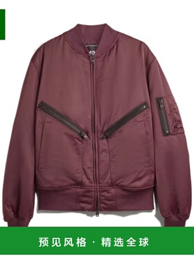1h可退 香港直邮Y-3 男士夹克 KA2397 AW2025 红色 缎面飞行员夹