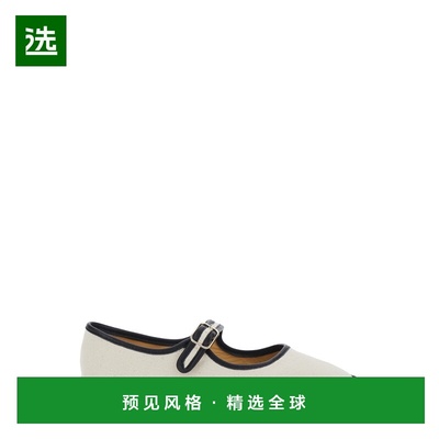 1h可退 香港直邮CastaÑer 女士 'Padua' Closure 白色方头带状布