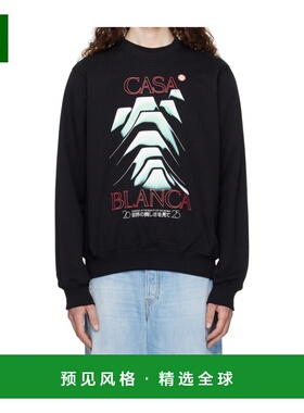 香港直邮CASABLANCA 男士卫衣  MPF25JTP29305 AW2025 长袖黑色