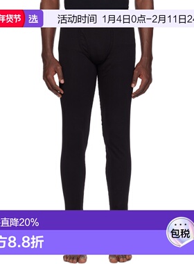 1h可退 香港直邮Tom Ford 汤姆·福特 男士 黑色保暖裤 T4LM1104