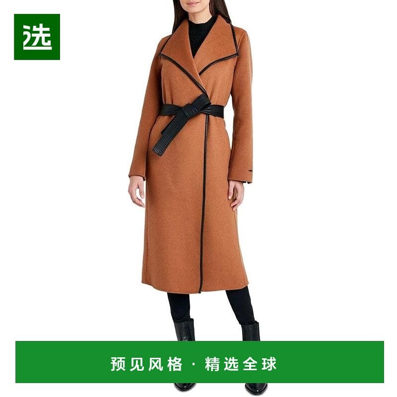 1h可退 【美国直邮】Tahari Tahari 女士黑色 Juliette 双面羊毛,女装/女士精品,皮衣,淘宝优惠券,粉丝福利购,淘宝优惠卷