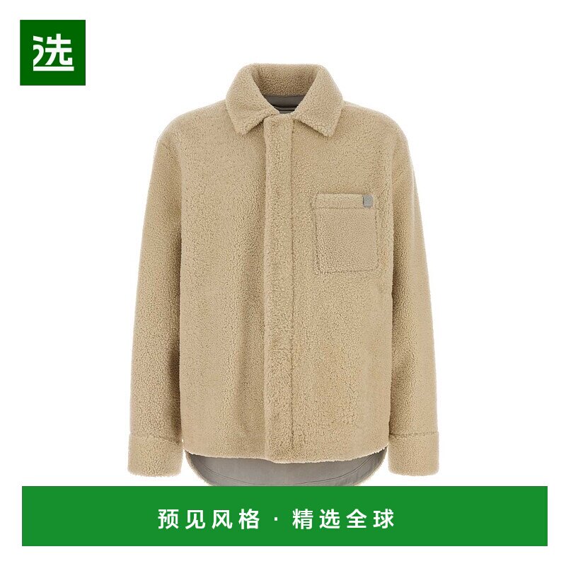1h可退 香港直邮LOEWE 罗意威 男士 米白色毛羊皮夹克 H526Y2SL28
