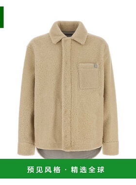 1h可退 香港直邮LOEWE 罗意威 男士 米白色毛羊皮夹克 H526Y2SL28