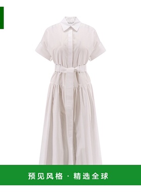 香港直邮MaxMara 麦斯玛拉 女士 AGORAIO 束带短袖府绸连衣裙 251