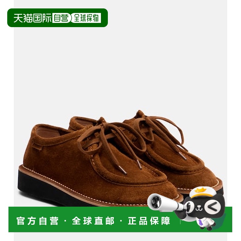 1h可退 香港直邮LOEWE 罗意威 女士 Faro 绒面革粗革皮鞋女鞋