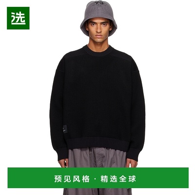 1h可退 香港直邮Y-3 男士 黑色 UT Knit Crew 毛衣 KD2555