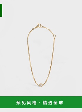 1h可退 欧洲直邮CELINE赛琳 SENTIMENTAL 18K黄金单钻手链