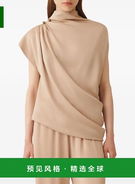 1h可退 香港直邮Fabiana Filippi 女士 反面緞面上衣 TPD215F298L