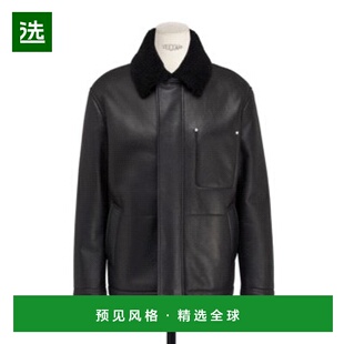 香港直邮Dior 翻领夹克 613L321A8002皮衣