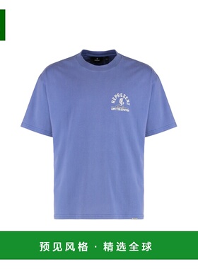 香港直邮Represent 男士T恤 MLM4106109 SS2025 浅紫色 圆领T恤