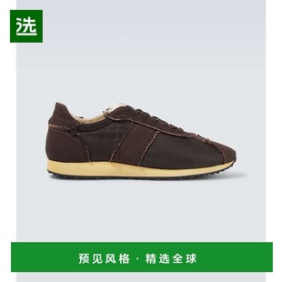 1h可退 香港直邮The Row 男士 Moveo 帆布饰边运动鞋 brown棕色